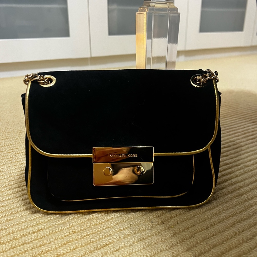 MICHAEL KORS SUEDE SLOAN CROSSBODY BAG - Picture 2 of 5